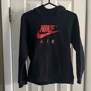 NIKE AIR/GET OVER YOUR FEAR OF HEIGHTS BLACK HOODIE SIZE M